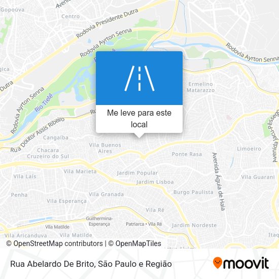 Rua Abelardo De Brito mapa