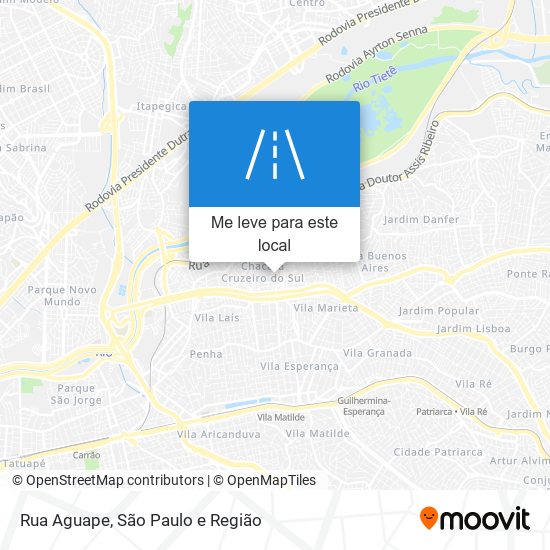 Rua Aguape mapa