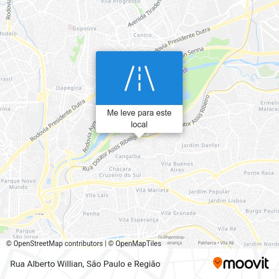 Rua Alberto Willian mapa