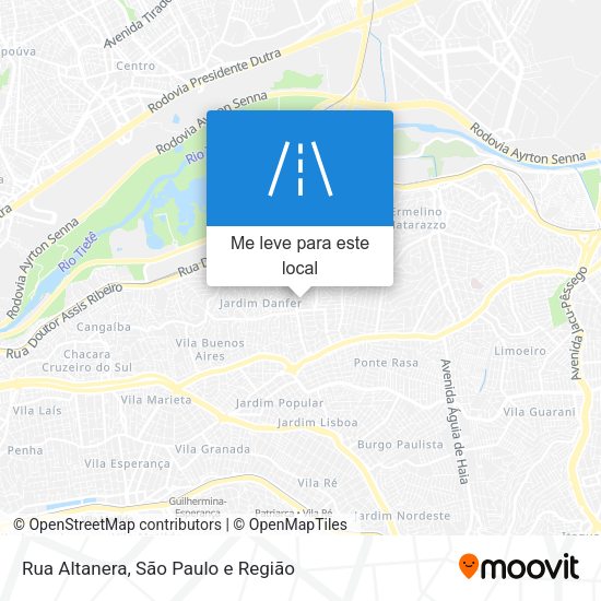 Rua Altanera mapa