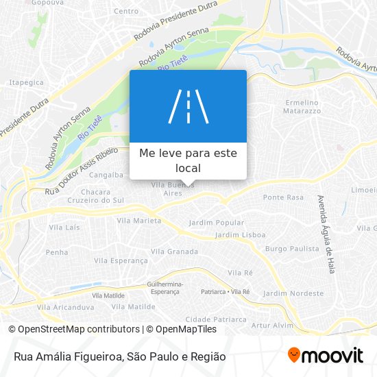 Rua Amália Figueiroa mapa