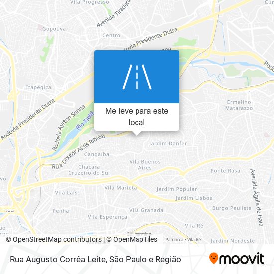 Rua Augusto Corrêa Leite mapa