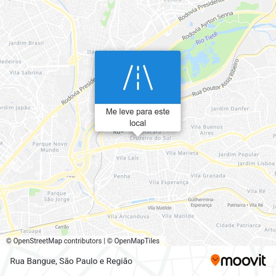 Rua Bangue mapa