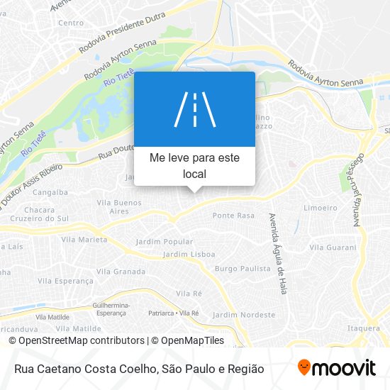 Rua Caetano Costa Coelho mapa