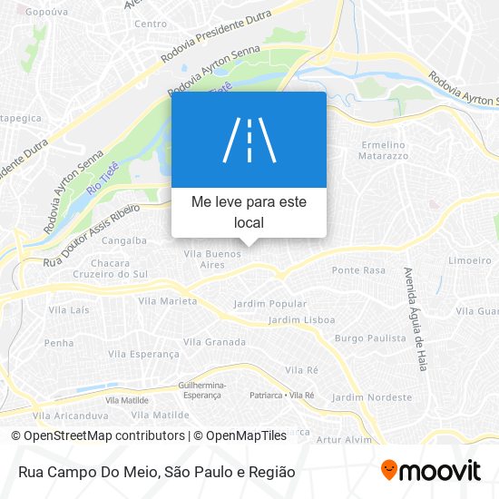 Rua Campo Do Meio mapa