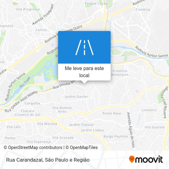 Rua Carandazal mapa