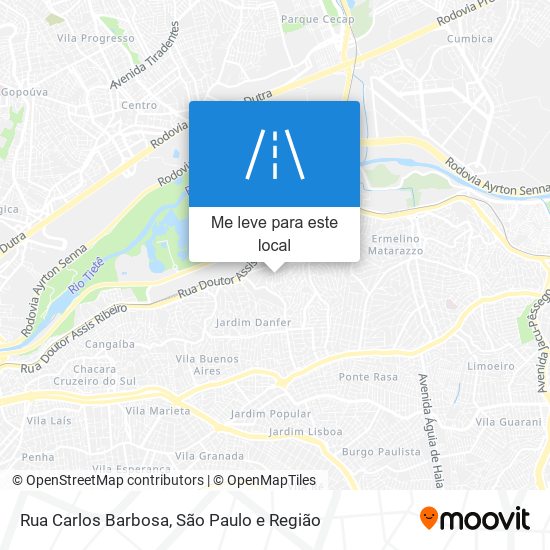 Rua Carlos Barbosa mapa