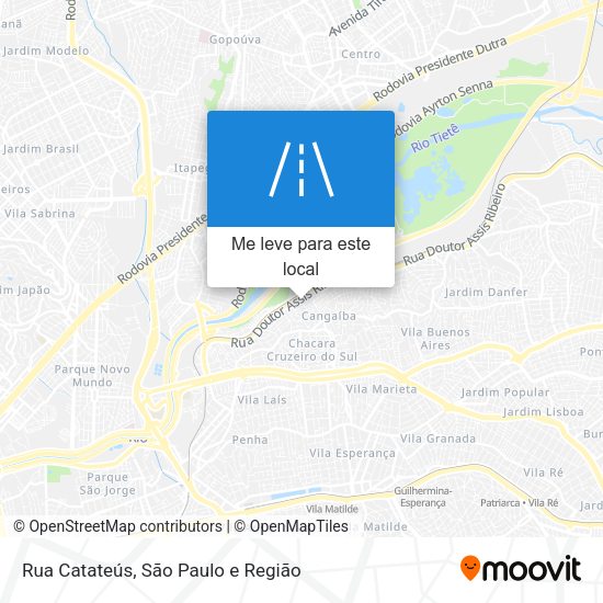 Rua Catateús mapa