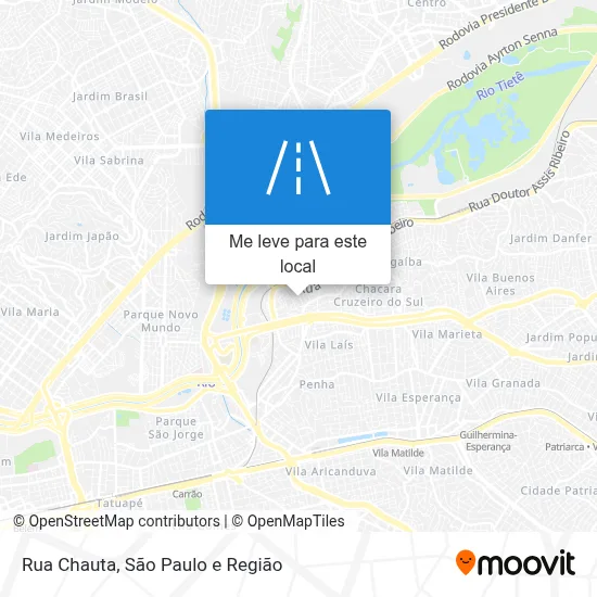 Rua Chauta mapa