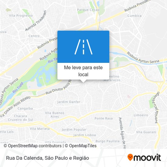 Rua Da Calenda mapa
