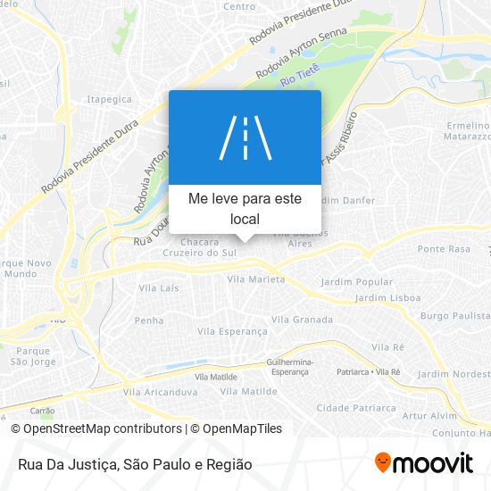 Rua Da Justiça mapa