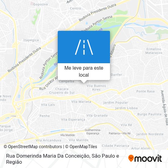 Rua Domerinda Maria Da Conceição mapa
