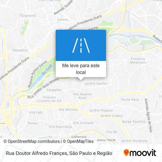 Rua Doutor Alfredo Françes mapa