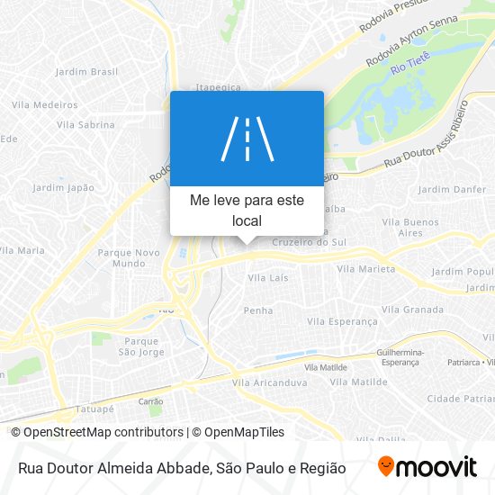 Rua Doutor Almeida Abbade mapa