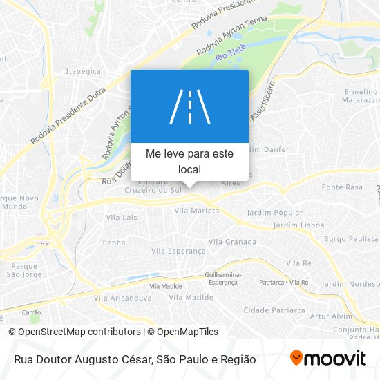 Rua Doutor Augusto César mapa