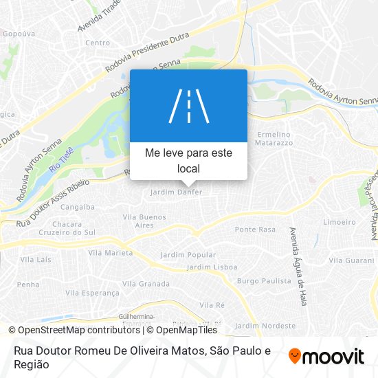 Rua Doutor Romeu De Oliveira Matos mapa