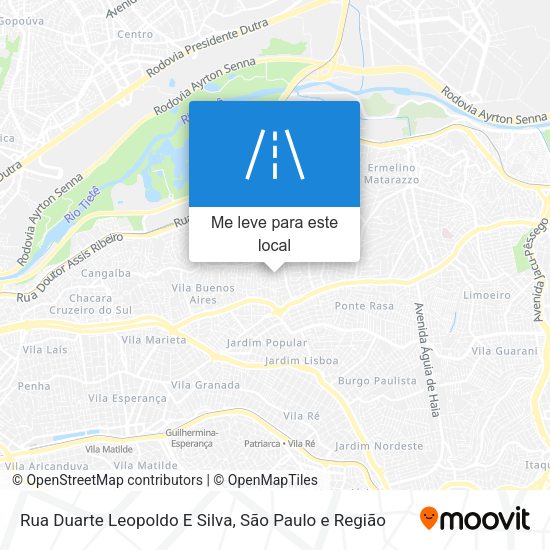 Rua Duarte Leopoldo E Silva mapa