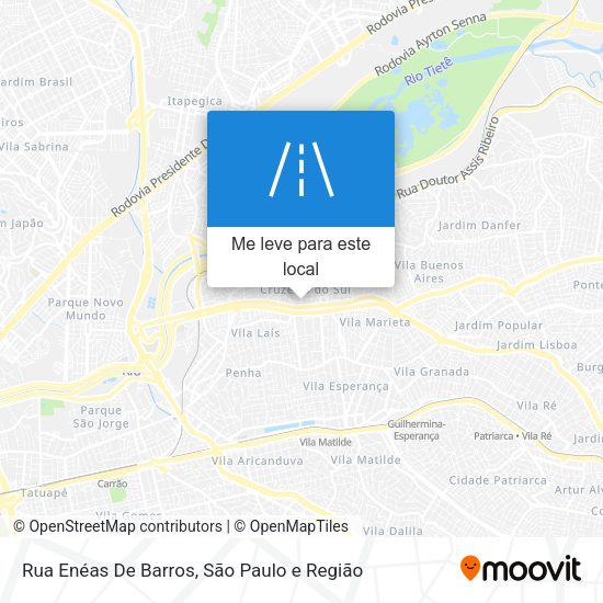 Rua Enéas De Barros mapa