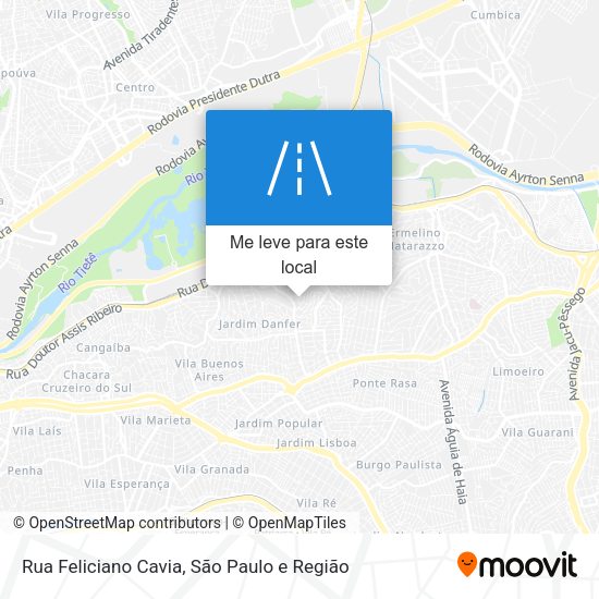 Rua Feliciano Cavia mapa