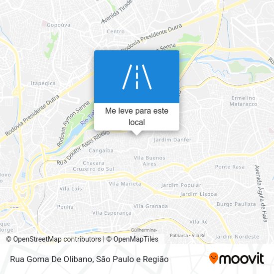 Rua Goma De Olibano mapa