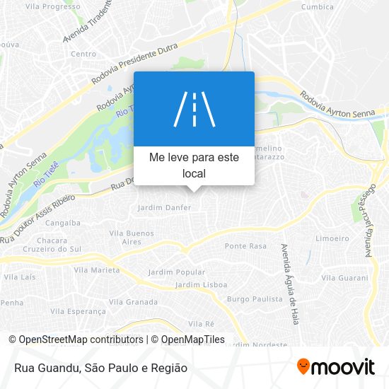 Rua Guandu mapa
