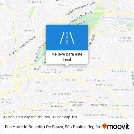 Rua Haroldo Benedito De Souza mapa