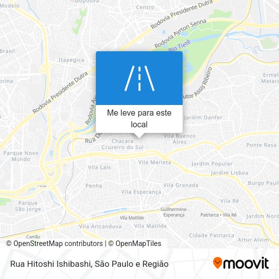 Rua Hitoshi Ishibashi mapa