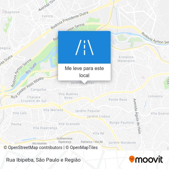 Rua Ibipeba mapa