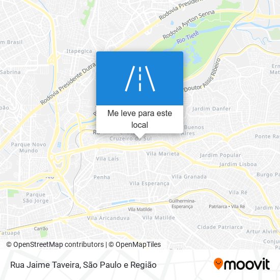 Rua Jaime Taveira mapa