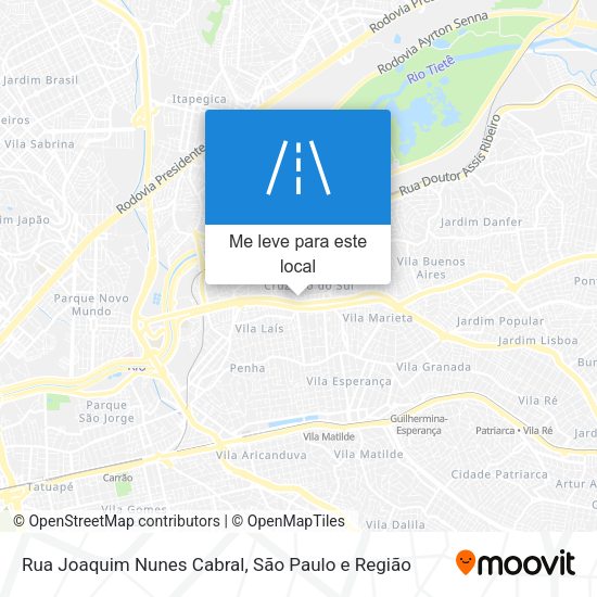 Rua Joaquim Nunes Cabral mapa