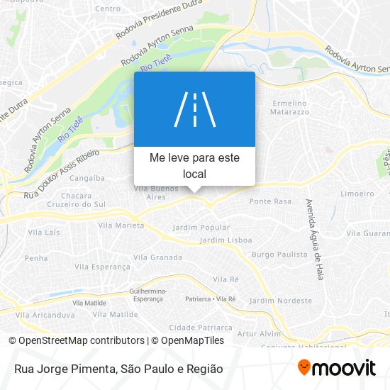 Rua Jorge Pimenta mapa