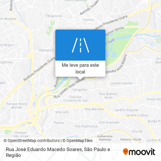 Rua José Eduardo Macedo Soares mapa