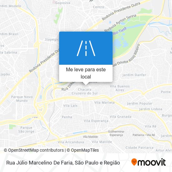 Rua Júlio Marcelino De Faria mapa