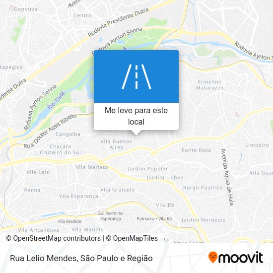 Rua Lelio Mendes mapa