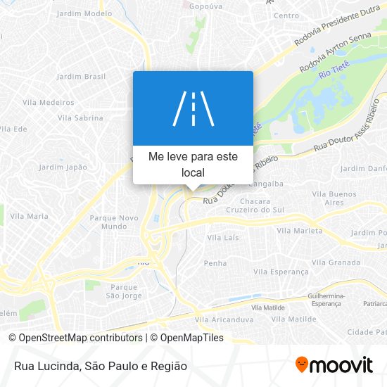 Rua Lucinda mapa