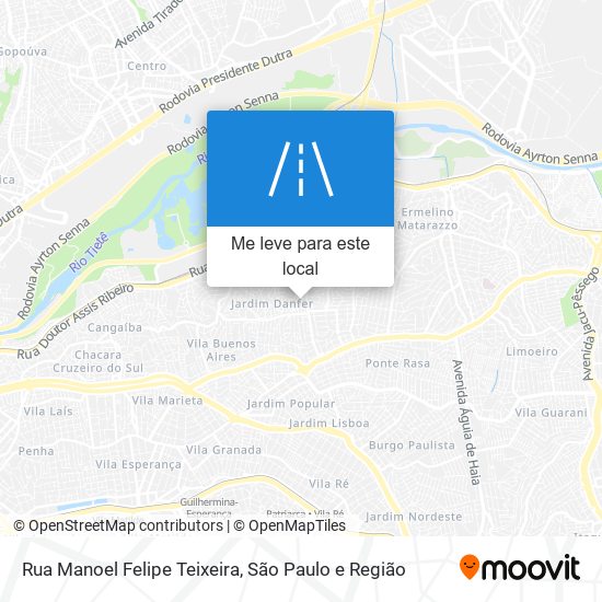 Rua Manoel Felipe Teixeira mapa