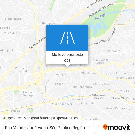 Rua Manoel José Viana mapa