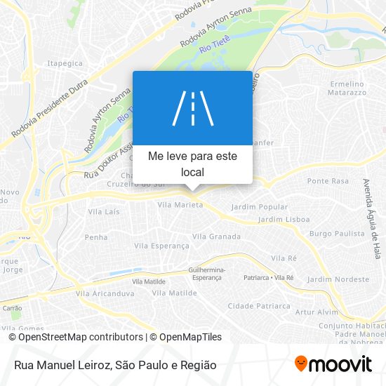 Rua Manuel Leiroz mapa