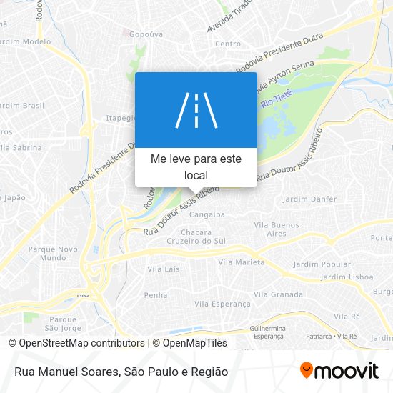 Rua Manuel Soares mapa