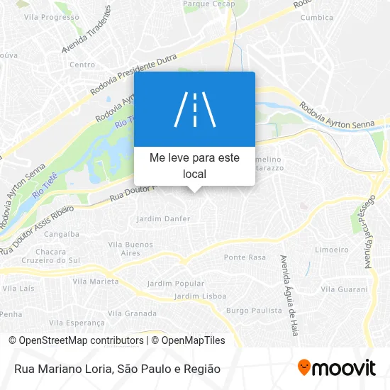 Rua Mariano Loria mapa