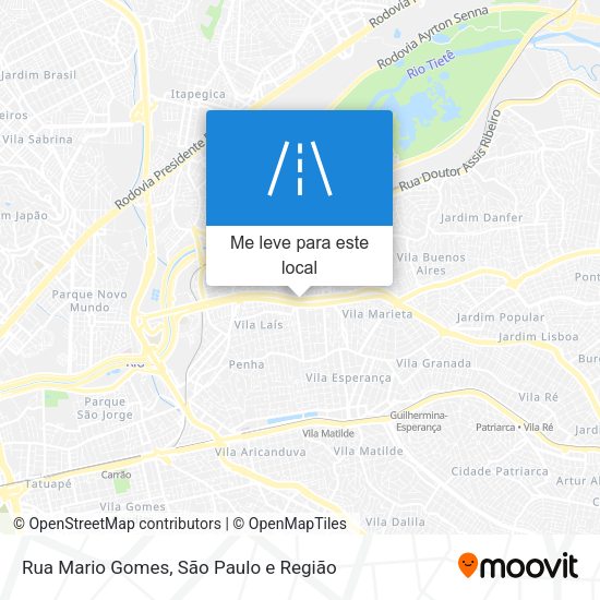 Rua Mario Gomes mapa