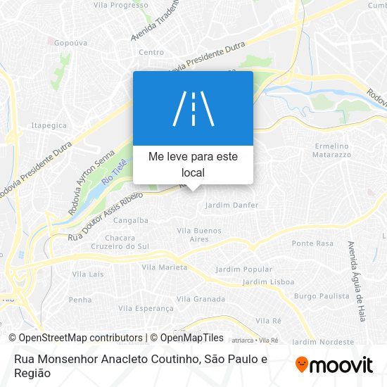 Rua Monsenhor Anacleto Coutinho mapa