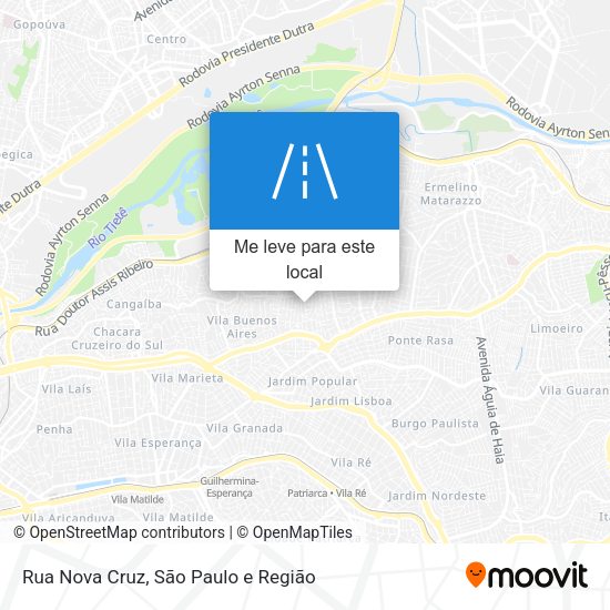 Rua Nova Cruz mapa