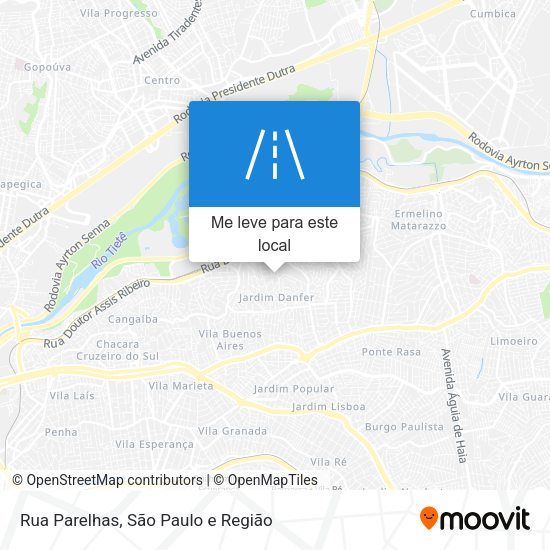 Rua Parelhas mapa