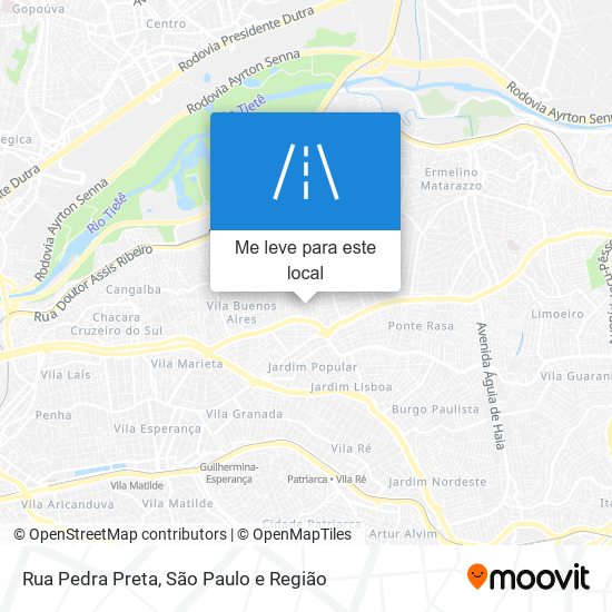 Rua Pedra Preta mapa