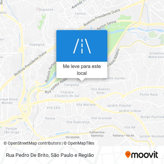 Rua Pedro De Brito mapa