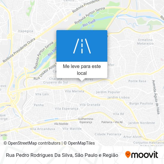 Rua Pedro Rodrigues Da Silva mapa