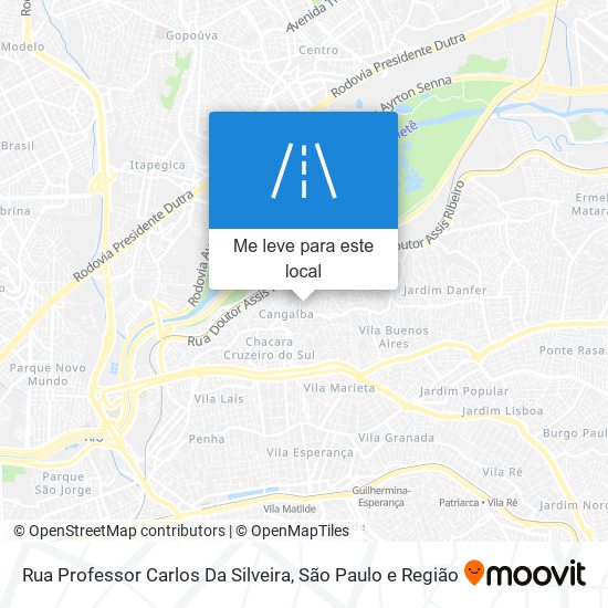 Rua Professor Carlos Da Silveira mapa