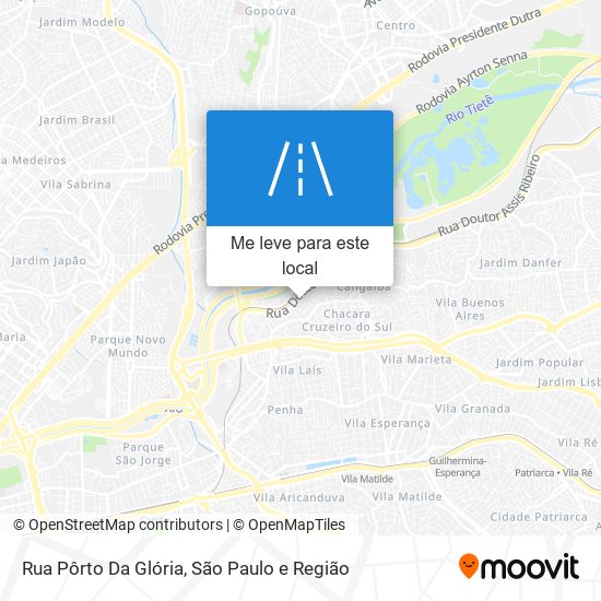 Rua Pôrto Da Glória mapa