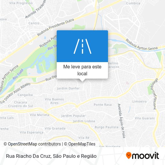 Rua Riacho Da Cruz mapa